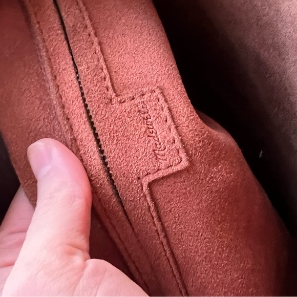 Madewell Elegant Brown Leather Bucket Bag - Picture 7 of 8